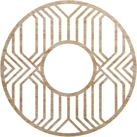 Ekena Millwork Empire Wood Fretwork Pierced Ceiling Medallion, Red Oak, 36"OD x 13 1/8"ID x 3/8"T CMWP36X36X0375EPRO
